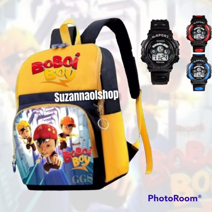 PREMIUM Tas Ransel Anak Boboiboy Tas Sekolah Anak Laki Laki Anak TK SD