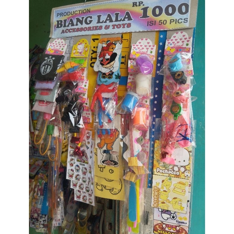 PROMO / cod mainan anak rentengan serba 1000 isi 50 pcs siap jual