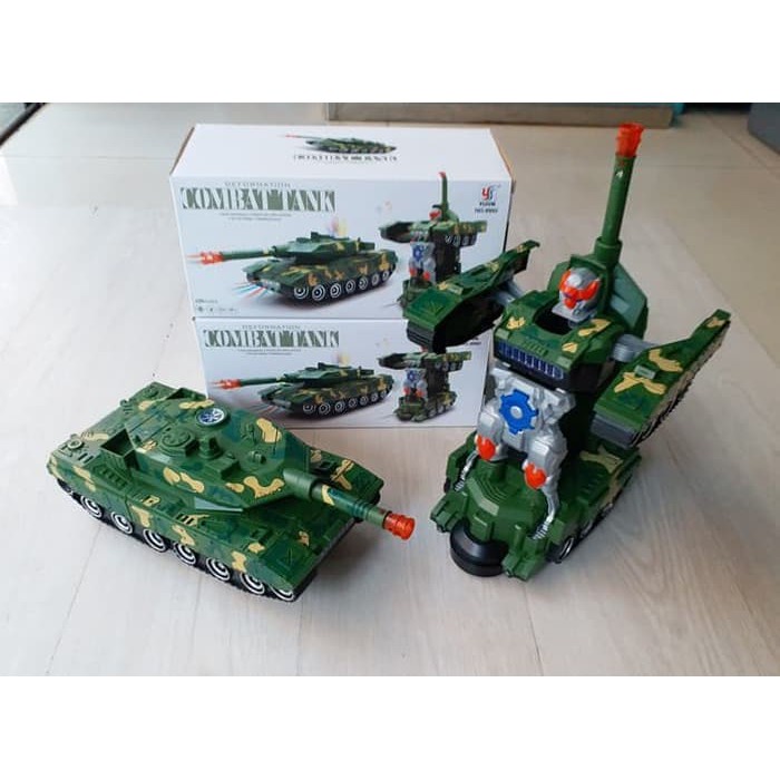 PROMO / MAINAN MOBIL ROBOT COMBAT WAR TANK DEFORMATION MILITARY WAR TANK BESAR