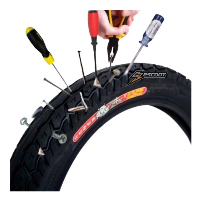 Best seller BAN LUAR CST 12 INCH RHINO KING ANTI TUSUKAN UNTUK FIIDO Q1S DAN Q1 Terlaris