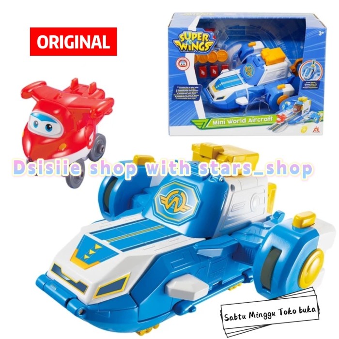 Super Wings Mini World Aircraft Playset Original - Mainan Anak