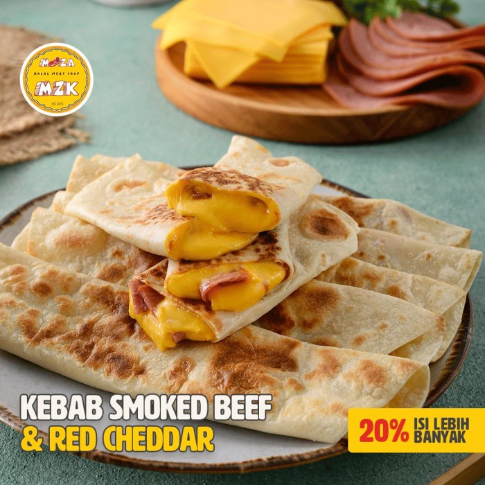 

Kebab smoked beef & red cheddar