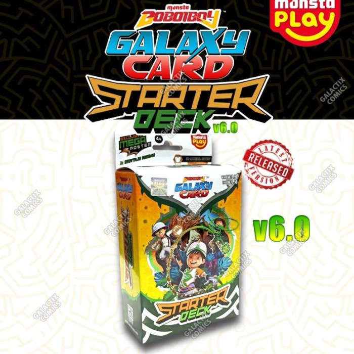BoBoiBoy Galaxy Card Starter Deck - 23 Cards + 1 Battle Arena - Version 1.0 2.0 3.0 4.0 5.0 6.0