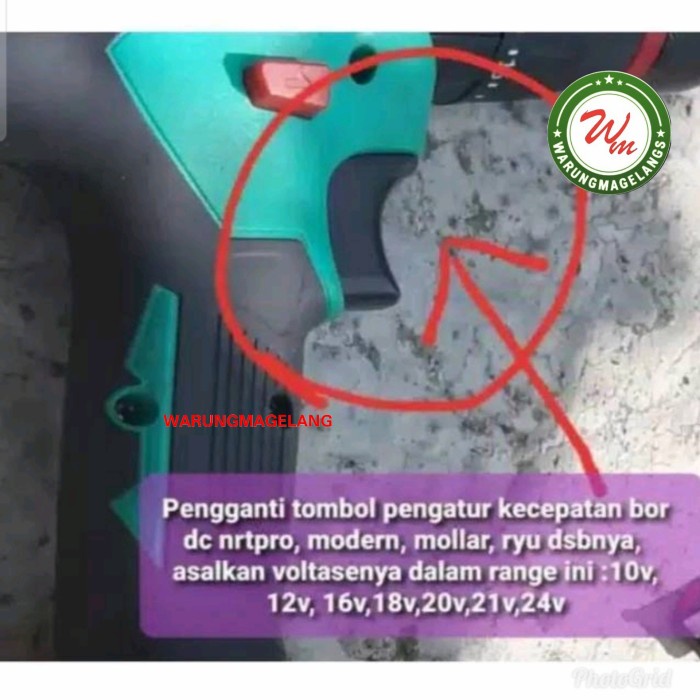 Saklar switch mesin bor baterai DC Cordless 12v 14v 16v 20v NRT RYU terlaris