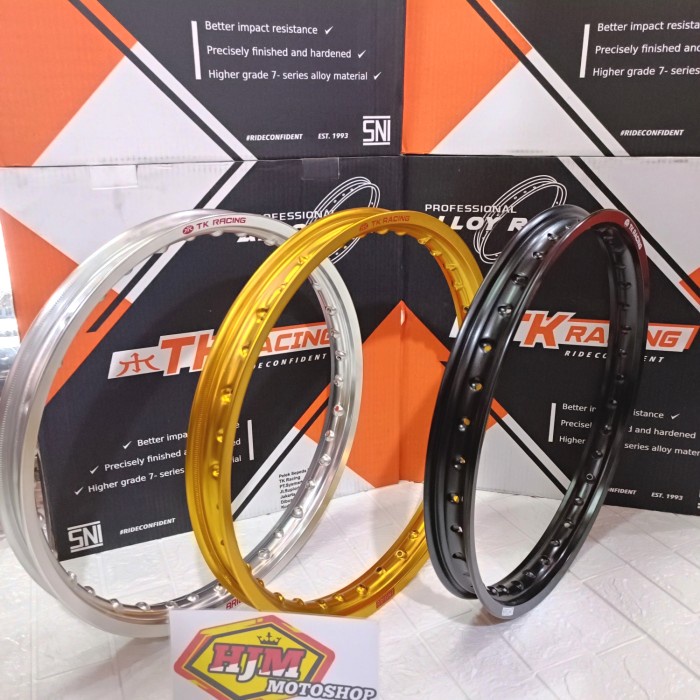 Velg TK Bright Ring 17 140 Warna Hitam / Silver / Gold - Velg TK 17