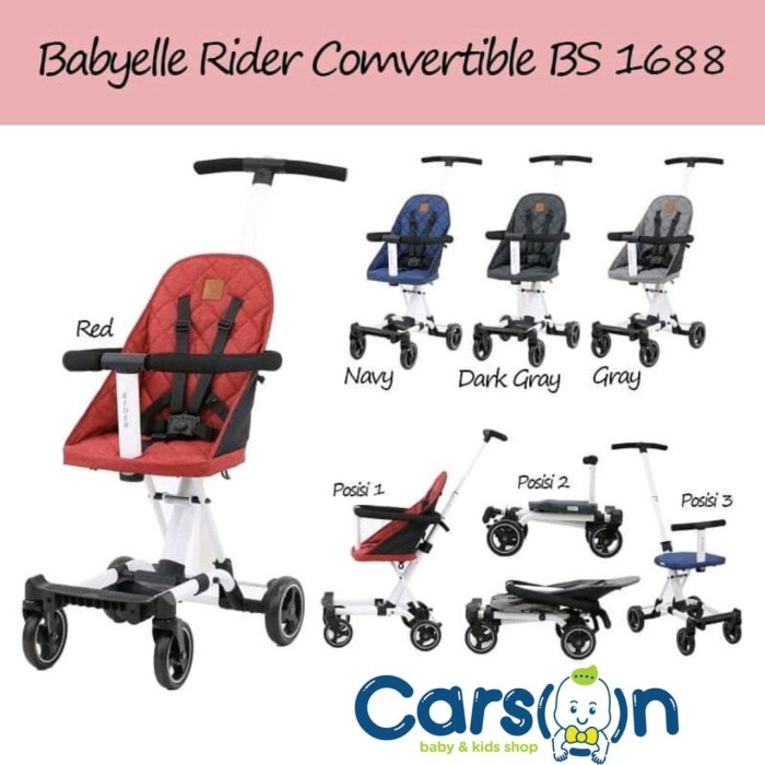 JTTOP" BABYELLE RIDER CONVERTIBLE STROLER / BABYELLE RIDER BS1688 STROLLER
