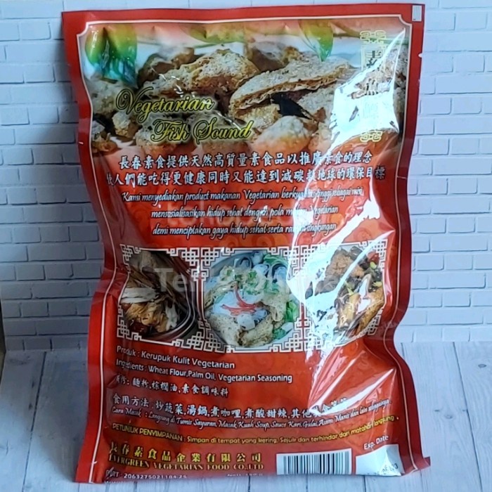 

Fish Sound ( Yi Phio / Hu Phio) Vegetarian Vegan Merk Evergreen