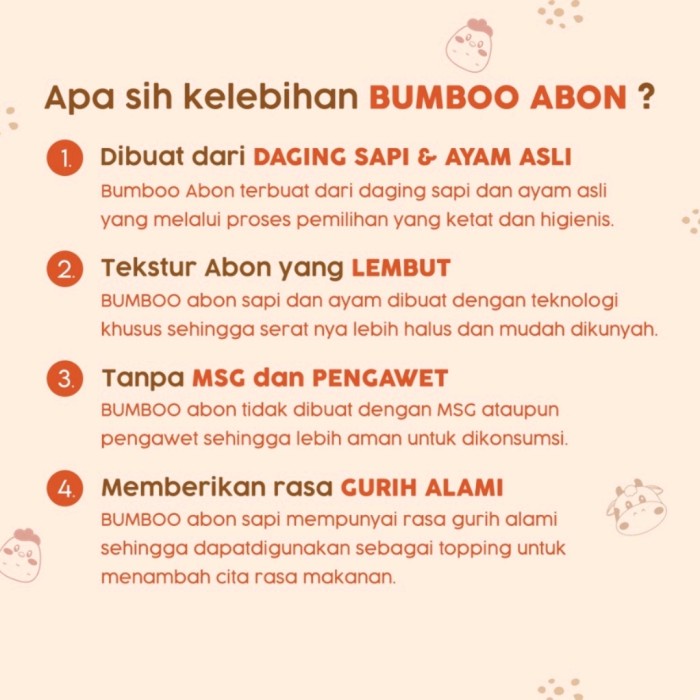 

BUMBOO Abon Asli Sapi Ayam
