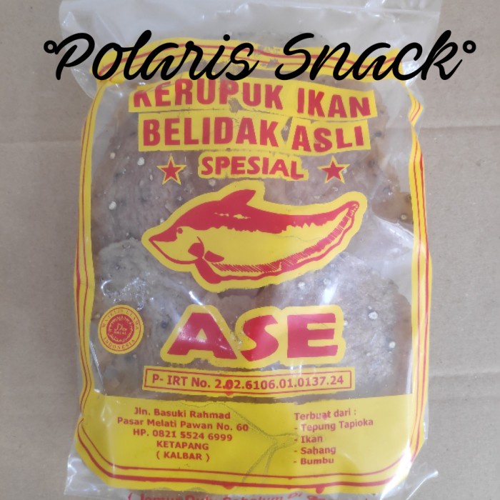 

Kerupuk ikan belidak Ase Spesial
