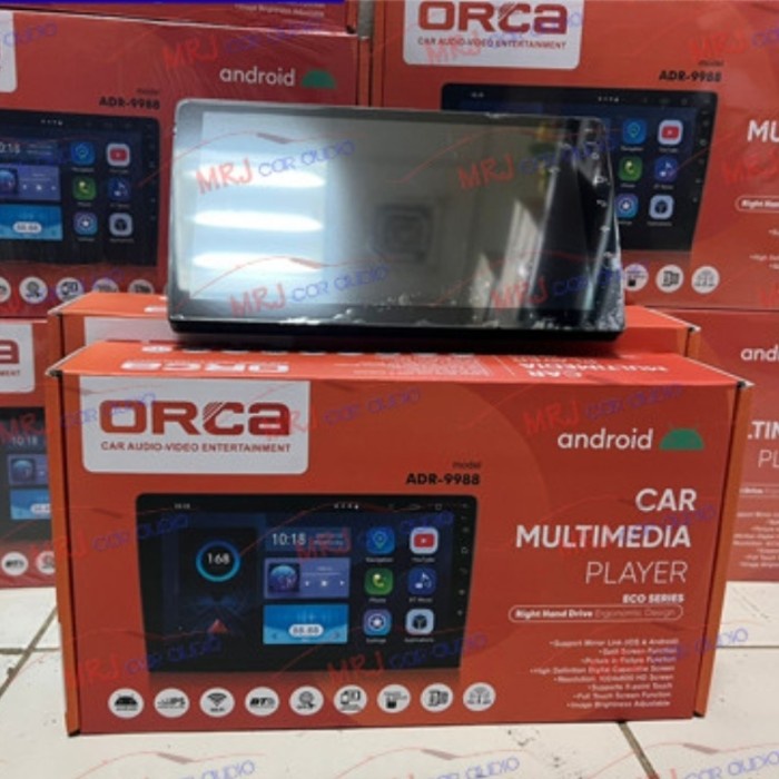 Limited Head Unit Tv Mobil Android 9Inch Merk Orca Free Kamera Mundur