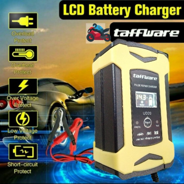 Paling Laris Carger Casan Aki Mobil Motor 12V6A Repair Batre Otomatis Smart Charger