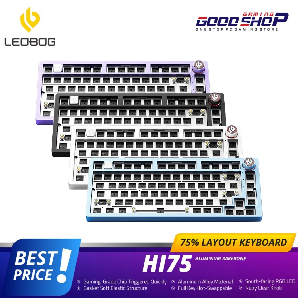 LEOBOG HI75 / HI 75 Aluminium Barebone - Mechanical Keyboard -JuaraNyaProduct