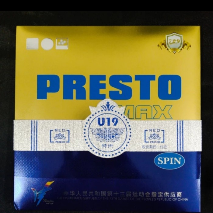 Karet Bet Pingpong Friendship 729 Presto MAX Spin