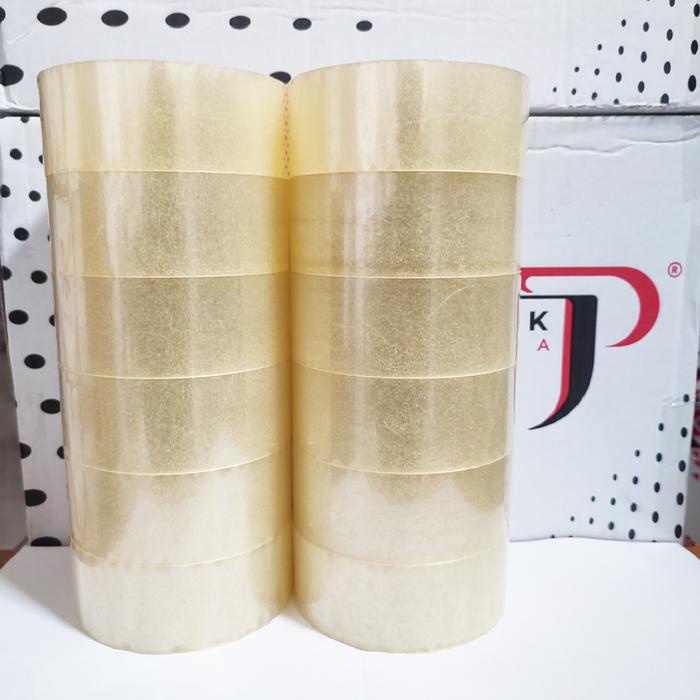

Barang Terlaris 1 Lusin [ 12 Pcs ] - Lakban Bening 45 X 200 Yard - Lakban Packing - Jago Pack