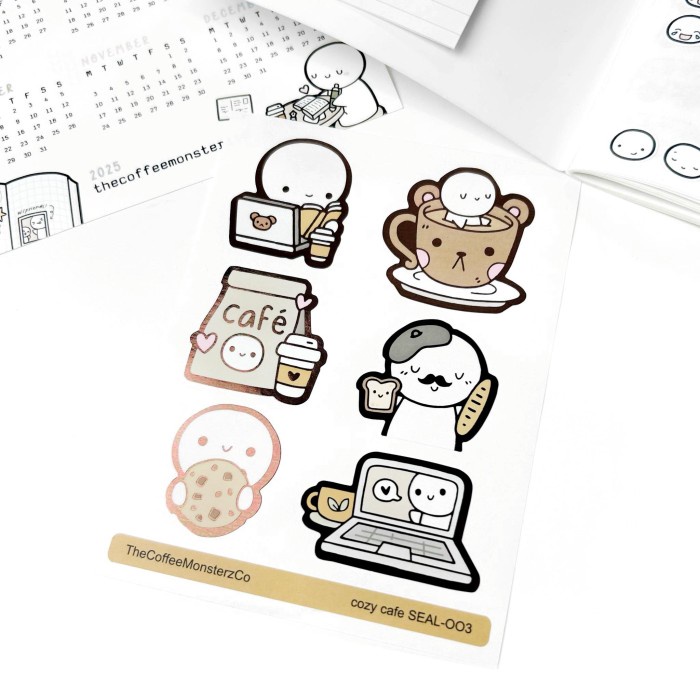 

Diskon Thecoffeemonsterzco Cozy Cafe - Sticker Seals Cod