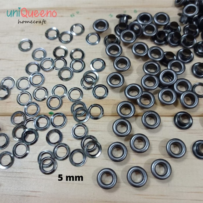 MATA AYAM / EYELET 5 MM BLACK NIKEL