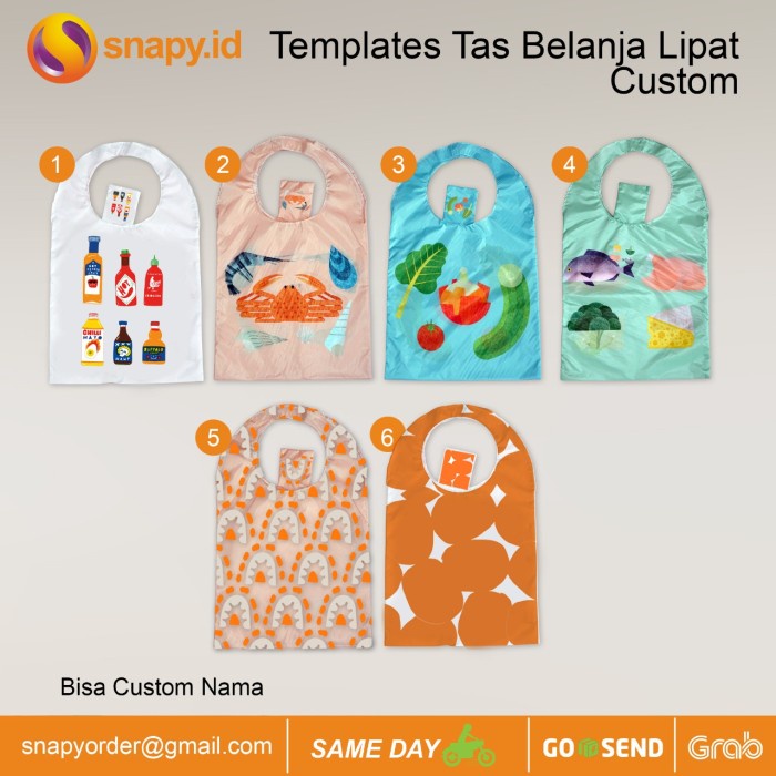 TAS BELANJA LIPAT CUSTOM MURAH *
