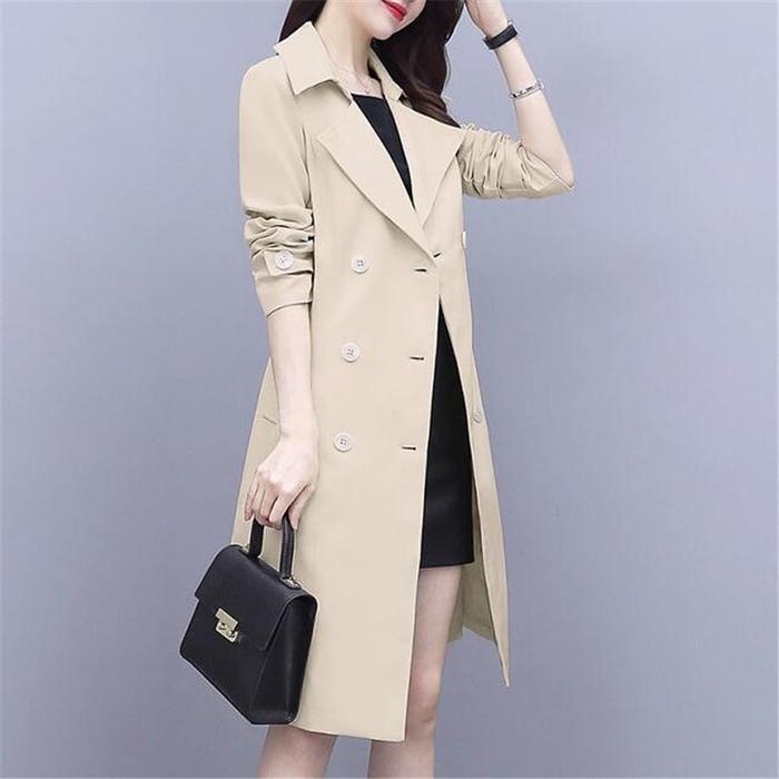 Jaket Winter Tangan Blazer Long Coat Wanita Panjang Putih M Abu Hitam Terbaru