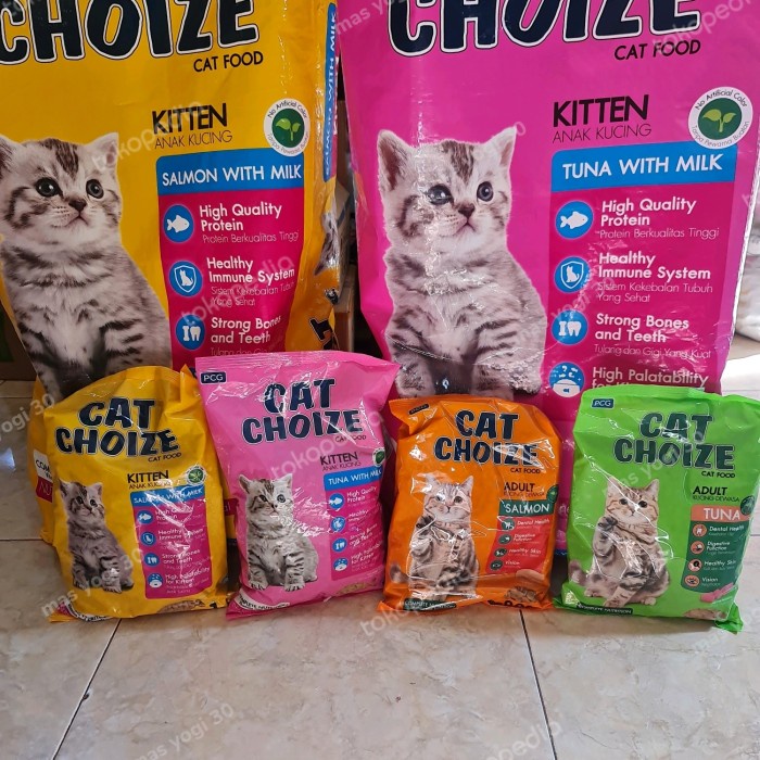 cat choize kitten adult tuna salmon/cat choize kitten 1kg/adult 800gr