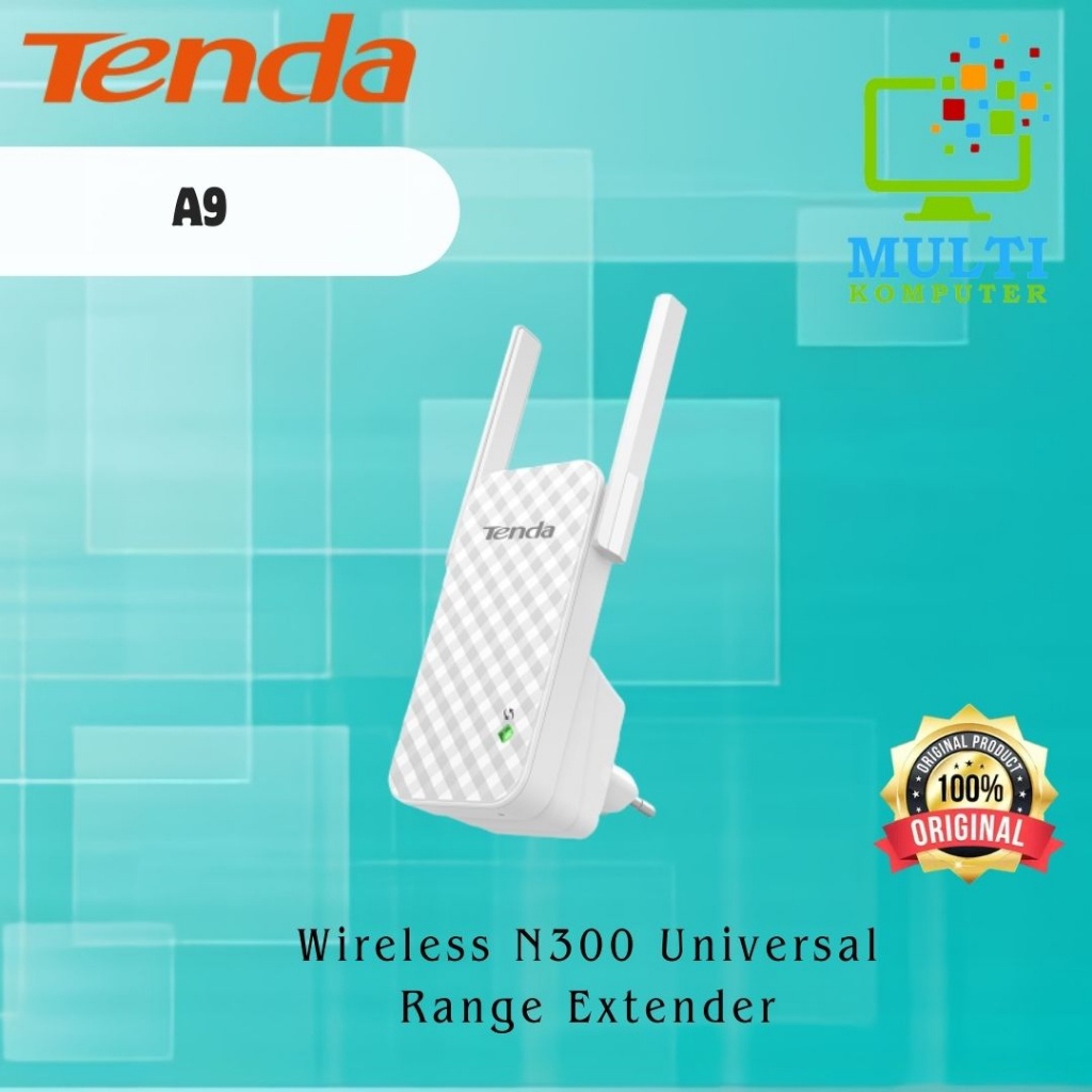 Tenda A9,Tenda A9 Wireless Universal N300 Range Extender -JuaraNyaProduct