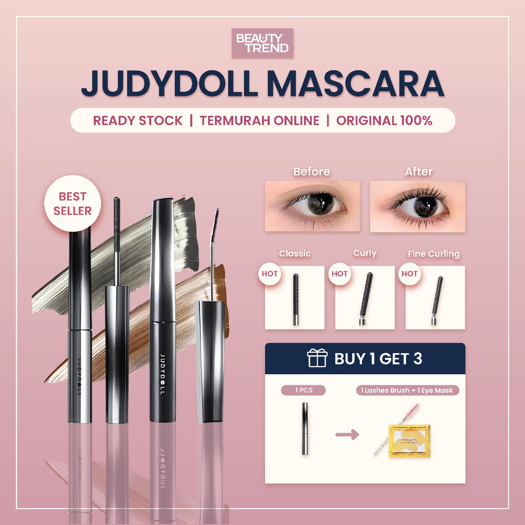 [READY ORI] JudyDoll Iron Mascara Judy Mascara 1g Maskara Besi JudyDoll Mascara Waterproof Tahan