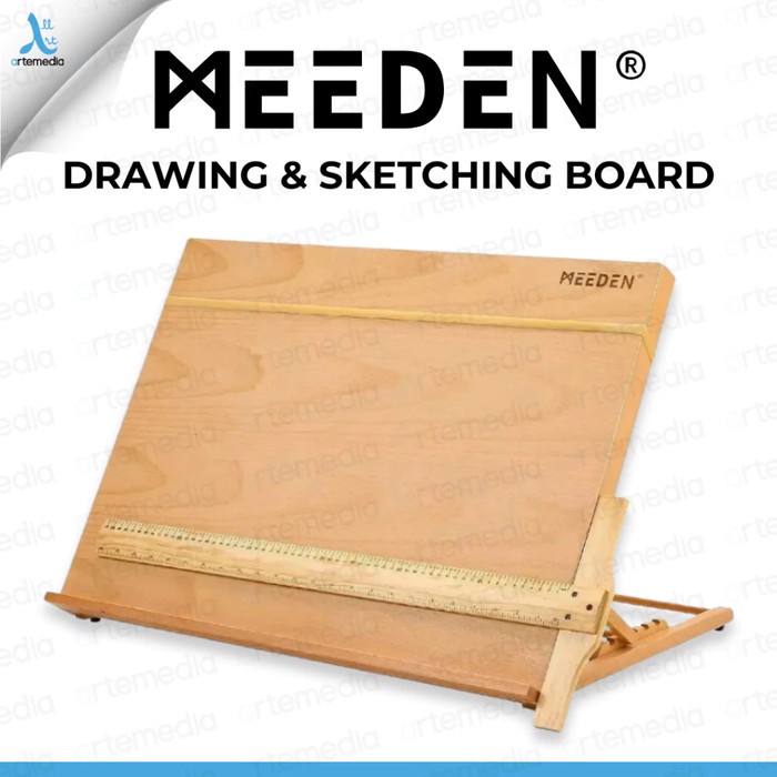 

PROMO! Meeden Drawing & Sketching Board Studio Artist Table Top Papan Gambar
