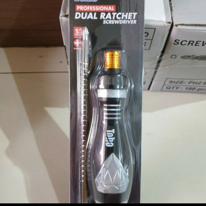 OBENG RACHET BOLAK BALIK TOHO / DUAL RATCHET SCREWDRIVER TOHO