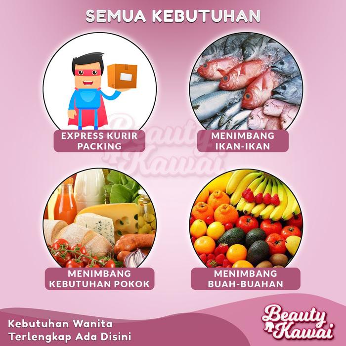 TIMBANGAN DIGITAL SERBAGUNA 50KG BESI GANTUNG BAGASI KOPER PORTABLE LED KILOAN BERAS IKAN