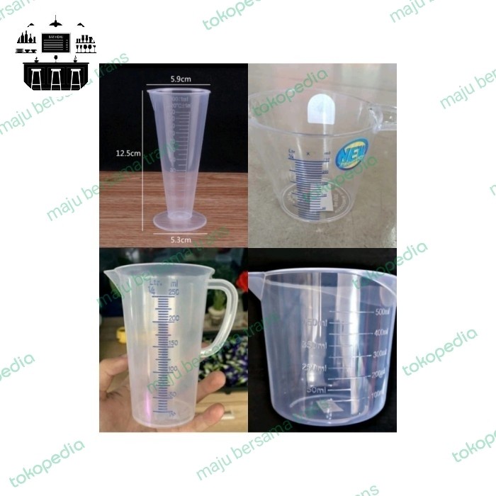 GELAS UKUR TAKAR 250ML PLASTIK
