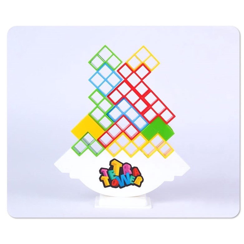 Mainan Fun Tetris Tower / Tetra Balancing / Tetra Tower Mainan Tetris