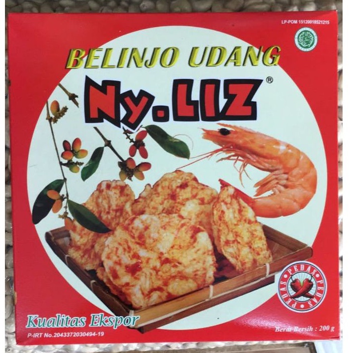 

A Krupuk Emping Udang Mentah Ny Liz Pedas/Manis