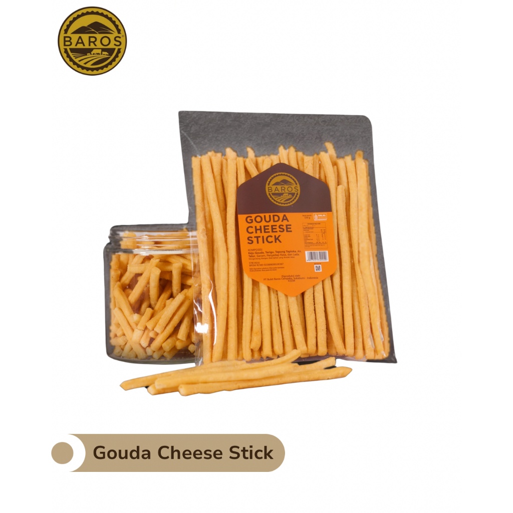 

A Baros Gouda Cheese Stick 150 Gr Cheese Stick Keju Asli Gouda Cemilan Renyah Snack Keju Stik Keju