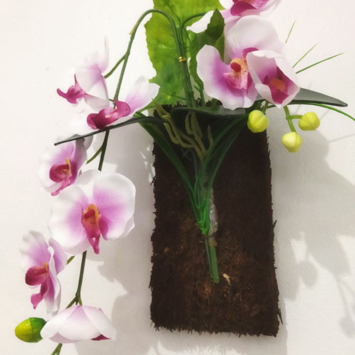 SALE bunga anggrek plastik bunga dinding dekorasi
