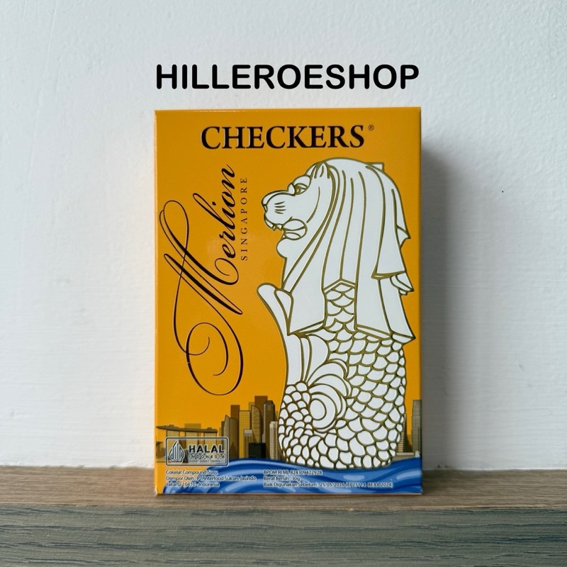 

A Coklat Checkers Merlion 30Gr Milk Chocolate Import Malaysia 30Gram Halal
