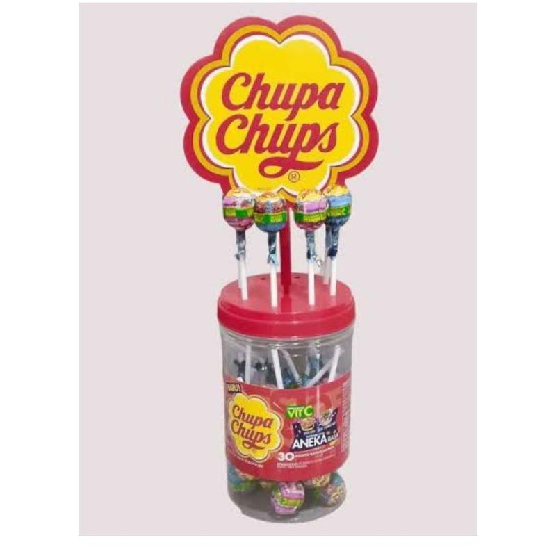 

A Permen Chupa Chups Lollilop 1 Toples Isi 30Pcs