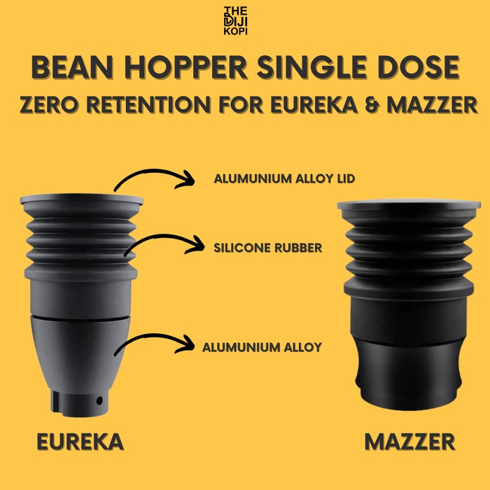 Single Dose Hopper Eureka dan Mazzer Super Jolly Coffee Grinder Hopper