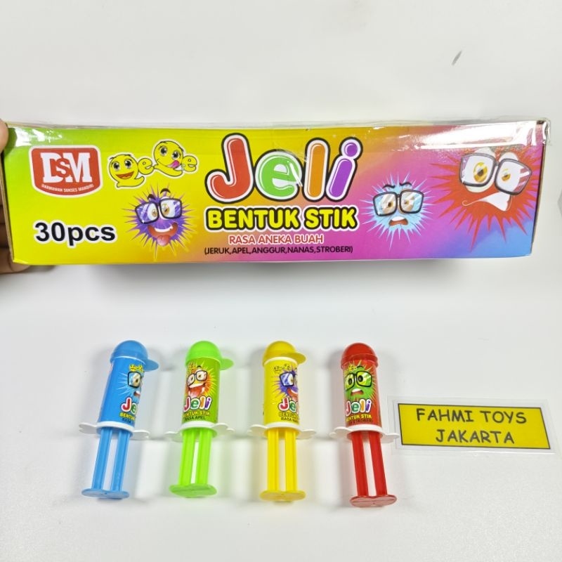 

A 30 Pcs Permen Jelly Sour Topi Rasa Buah
