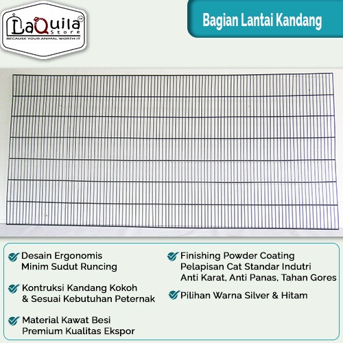 Part Lantai Alas Kandang Galvanis Hewan