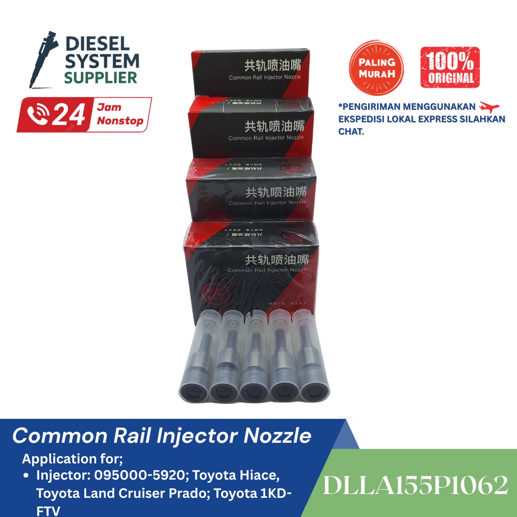 【DLLA155P1062】Nozzle Commonrail Injector Xingma Kualitas Tinggi Ready Stock