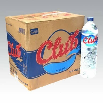 

(TopSeller) air minum club botol 1500ml 1,5liter dus 12 pcs air mineral