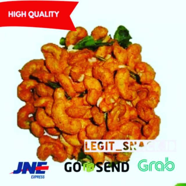 

A Kacang Mete Thailand 500 Gram / Mede Pedas Daun Jeruk / Kacang Mede Pedes