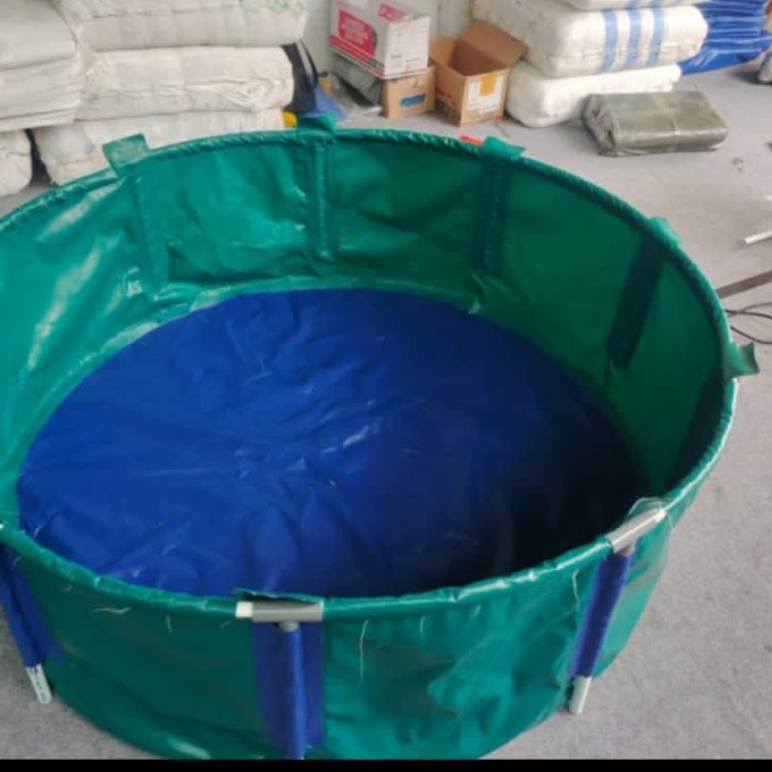 MASIH ADA. KOLAM TERPAL BULAT SLOT PIPA D2.5 T1+PEMBUANGAN