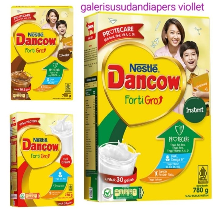 

(TopSeller) Dancow fortigro coklat//fullcream 780gr