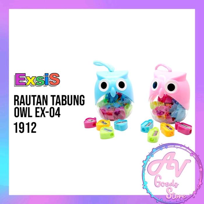 

Rautan Tabung Owl Ex04 (24Pcs) / Serutan Toples Isi 24Pcs / Rautan Pensil