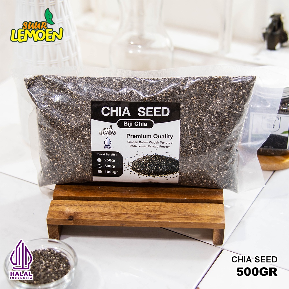 

A Suur Lemoen - Biji Chia Seed Organik 250Gram - 500Gram / Organic Chia Seed Mexico / Black Chia