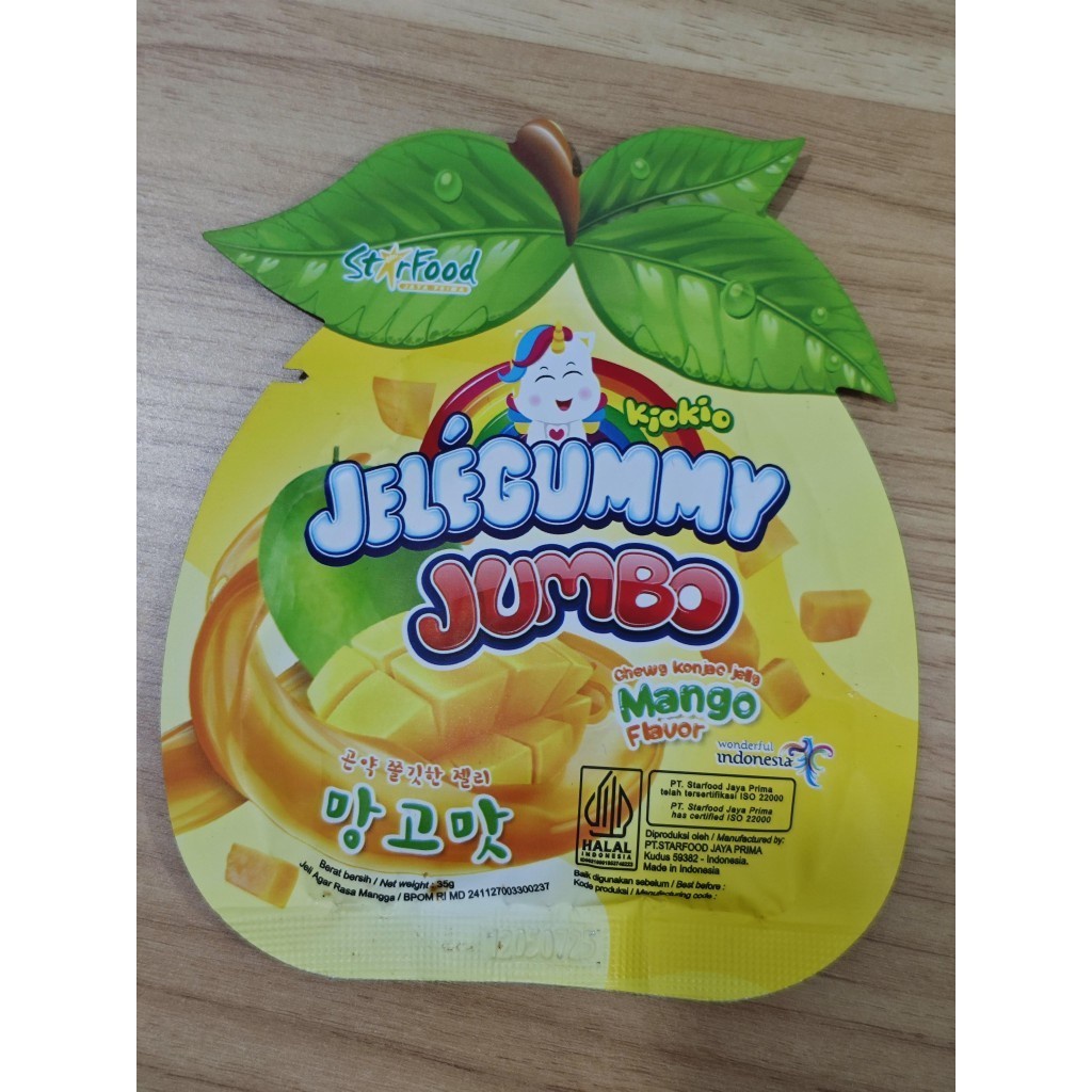 

A [Box Isi 24] Kiokio Jelegummy Jumbo Mango 35Gr