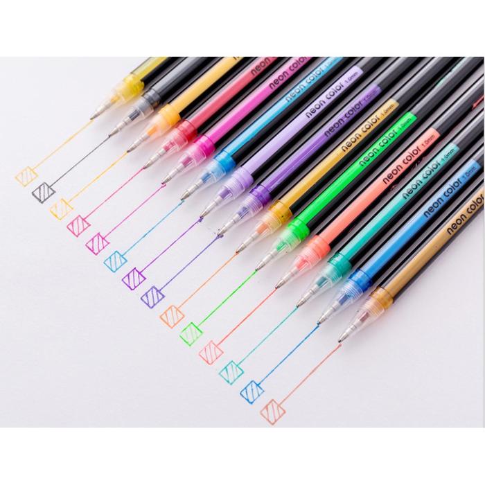

Set Bolpoin Warna Neon Isi 12 / 16 / 24 Pcs / Set Pulpen Warna Neon Color Set 24 / 16 / 12 Pcs /