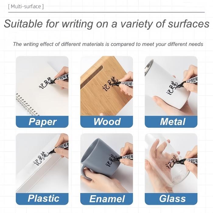 

Spidol Permanent Marker Permanen Hitam Merah Biru Tinta Refillable