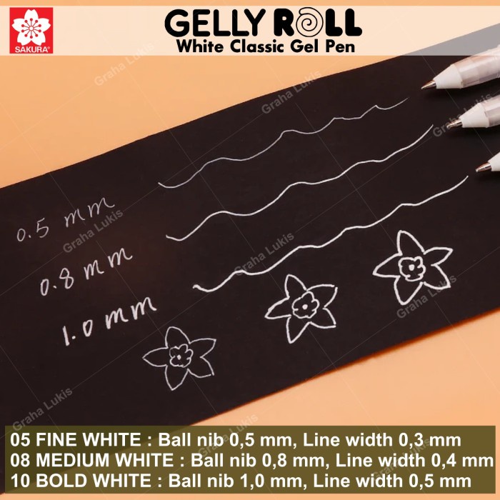 

pintar- Sakura Gelly Roll White Set