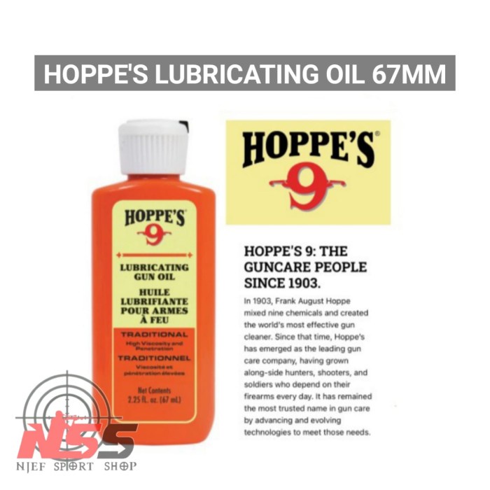

Hoppes lubriing oil 67ml / Cairan pelumas / Lubriing oil